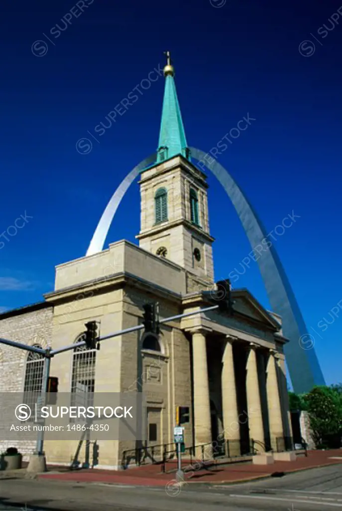 Low angle view of the Old Cathedral, St. Louis, Missouri, USA