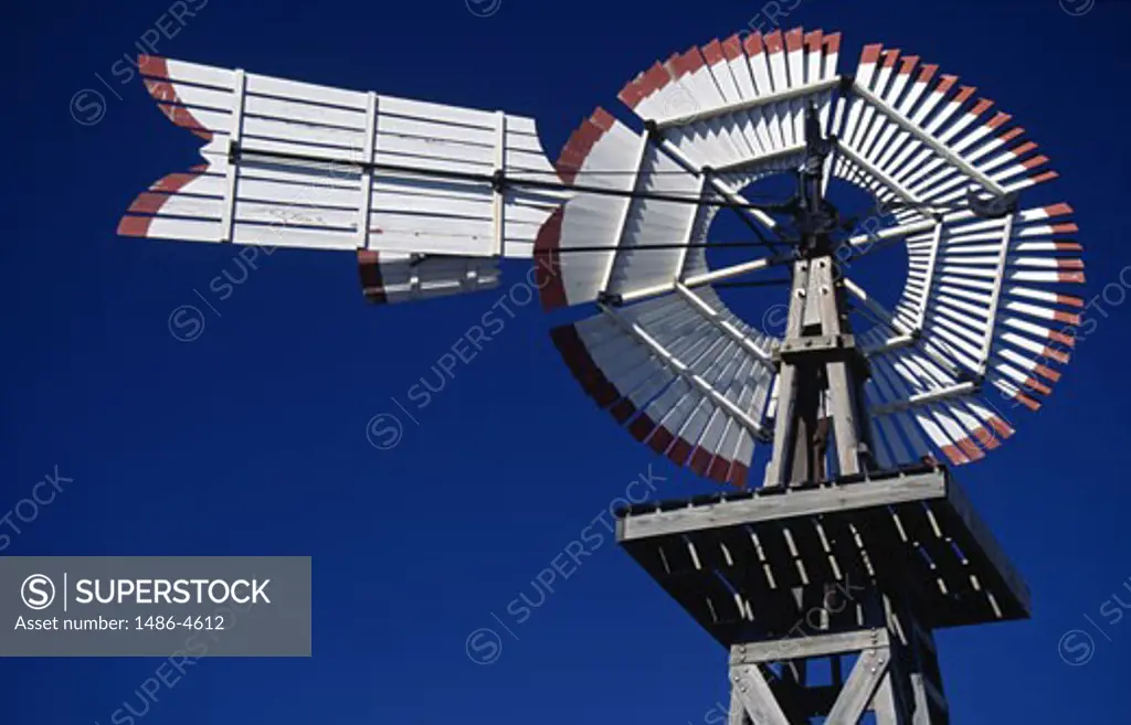 USA, Texas, San Antonio, Tower of the Americas, close up of old windmill