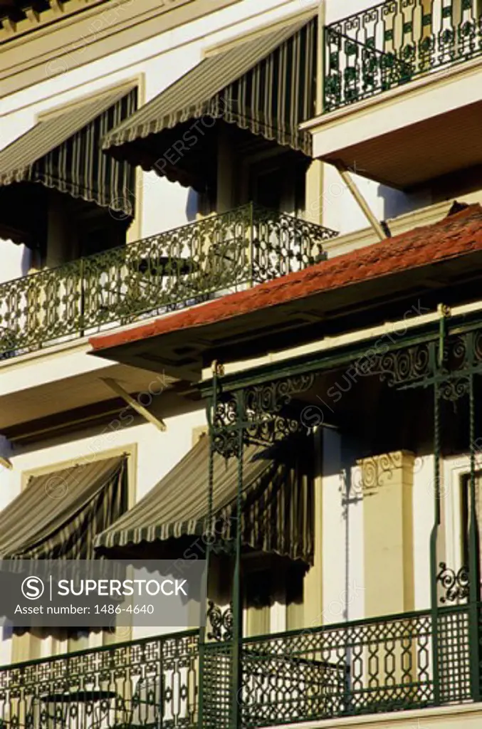 Balcony at Menger Hotel, San Antonio, Texas, USA