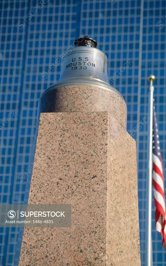 USA, Texas, Houston, USS Houston Monument