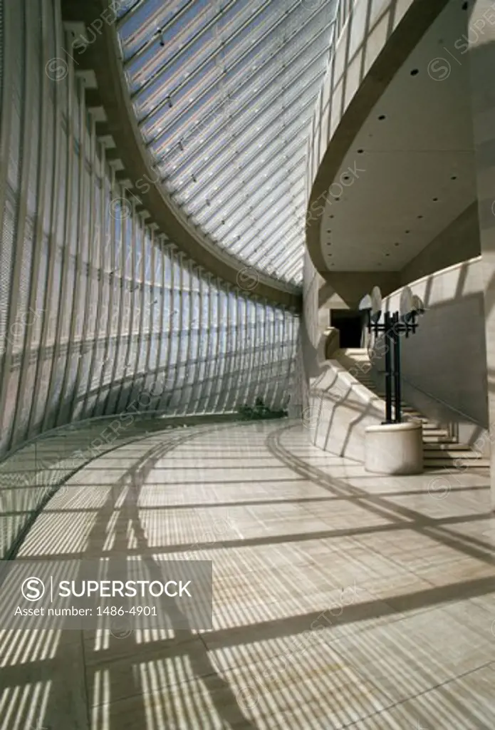 Corridor of a concert hall, Morton H. Meyerson Symphony Center, Dallas, Texas, USA