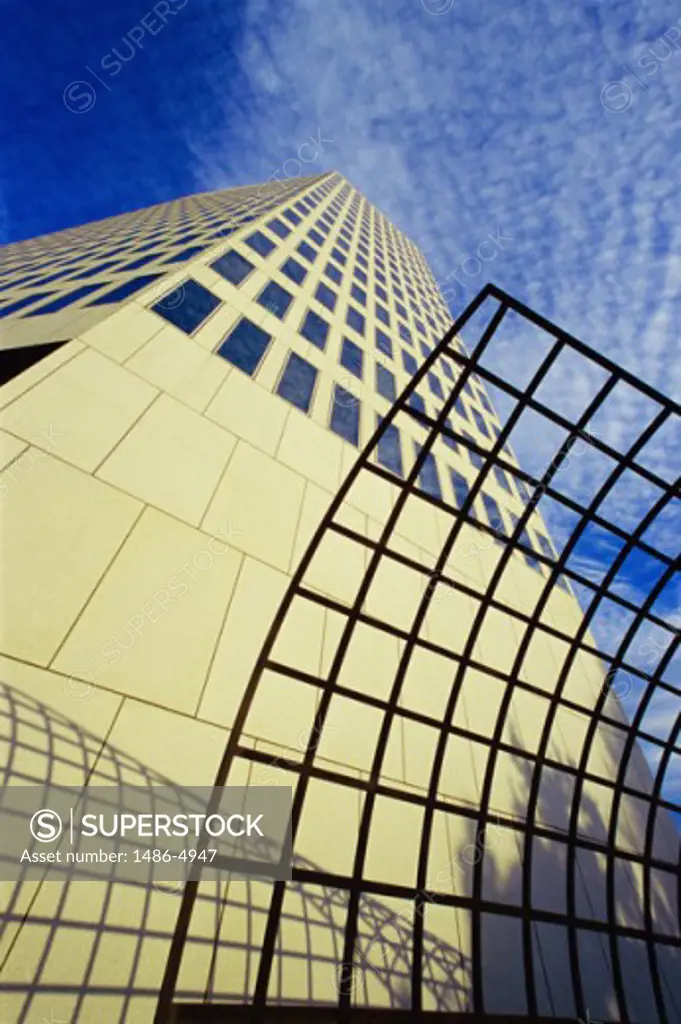 Low angle view of an office building, Belo Tower, Dallas, Texas, USA