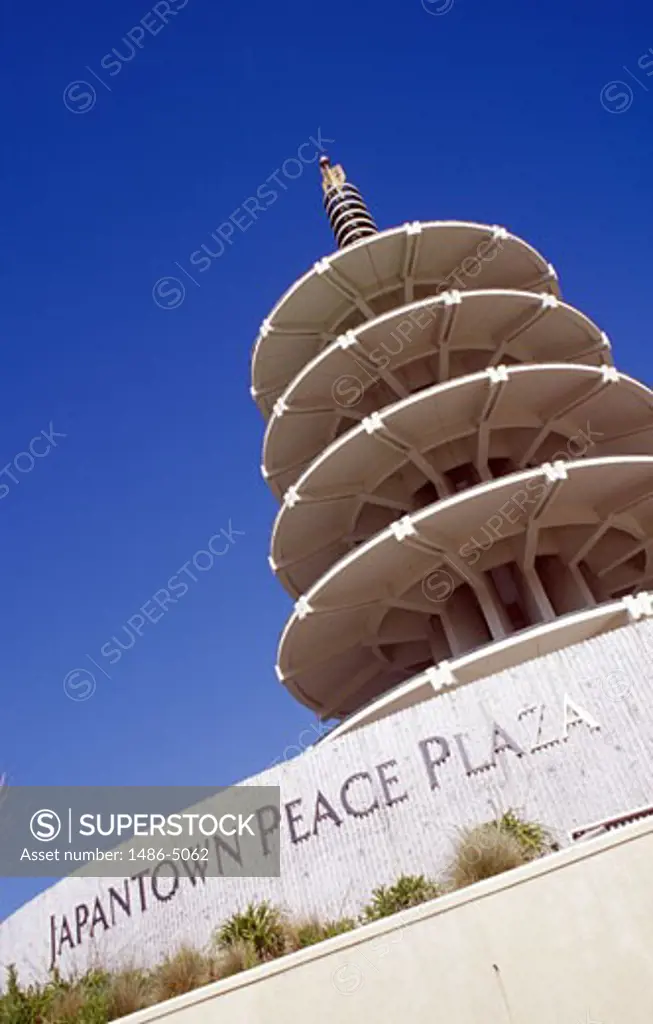 USA, California, San Francisco, Japantown Peace Plaza, low angle view