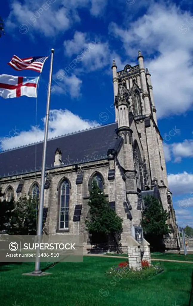 Low angle view of a church, St. John's Episcopal Church, Detroit, Michigan, USA