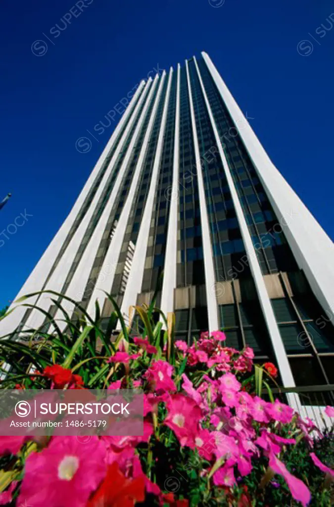 Low angle view of a building, Wells Fargo Center, Portland, Oregon, USA