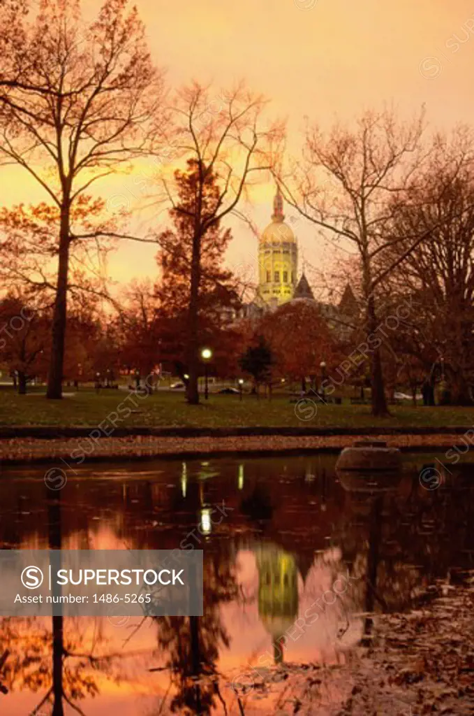 Bushnell Park, State Capitol, Hartford, Connecticut, USA
