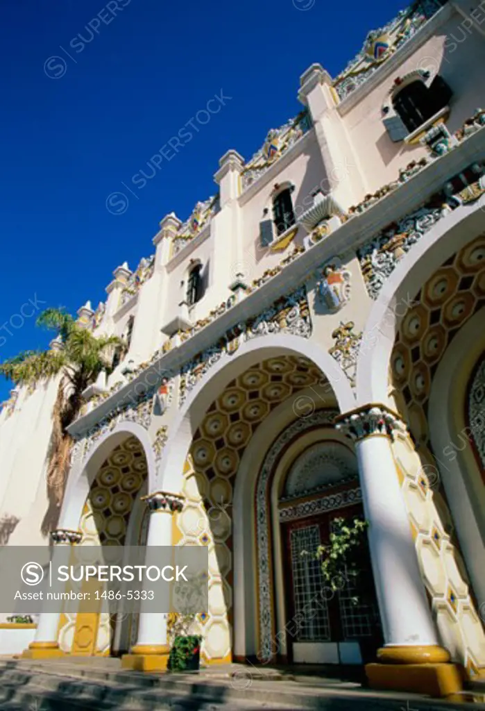 Low angle view of Fronton Palacio, Tijuana, Mexico
