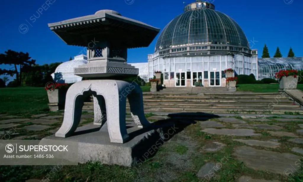 Conservatory in a park, Whitcomb Conservatory, Belle Isle Park, Detroit, Michigan, USA