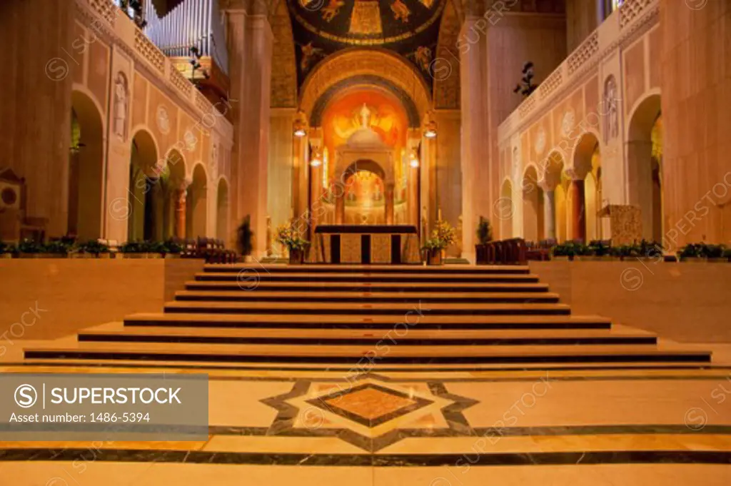 Interior of a church, Basilica of the National Shrine of the Immaculate Conception, Washington DC, USA