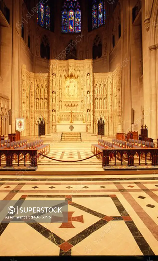 USA, Washington DC, National Cathedral interior