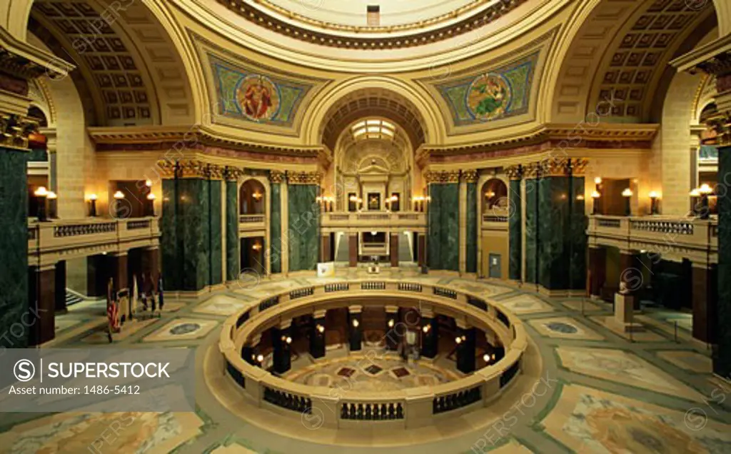 Interiors of a government building, Wisconsin State Capitol, Madison, Wisconsin, USA