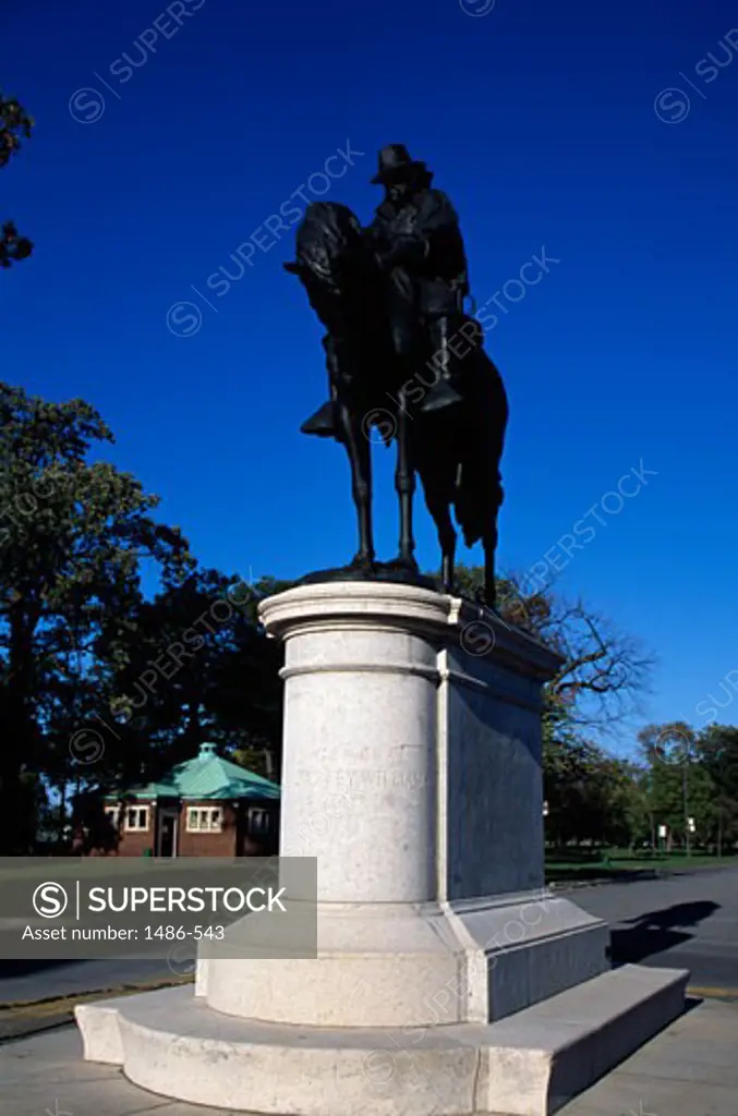 Statue of Alpheus Starkey Williams, Belle Isle Park, Detroit, Michigan, USA