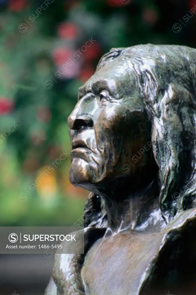 Statue of Chief Seattle Seattle Washington, USA