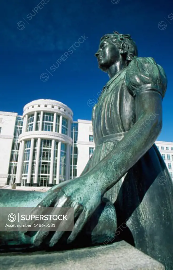 Pledge of Allegiance Statue City and County Building Salt Lake City  Utah, USA