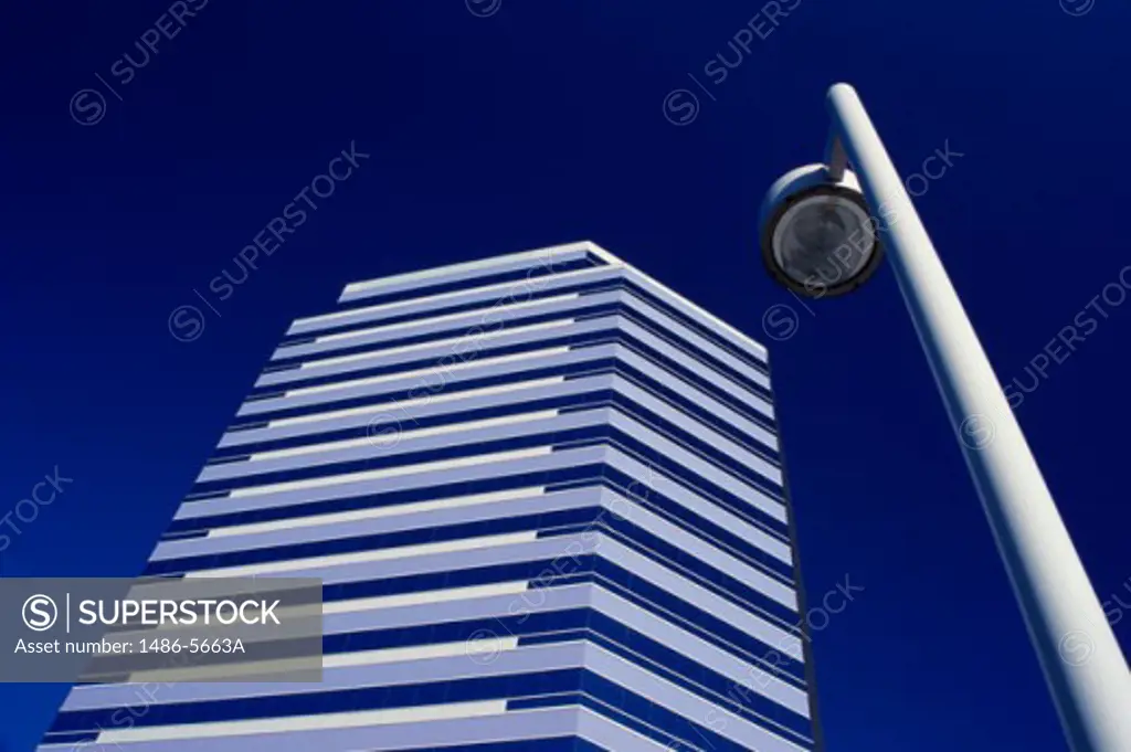 Low angle view of City Towers, Garden Grove, California, USA