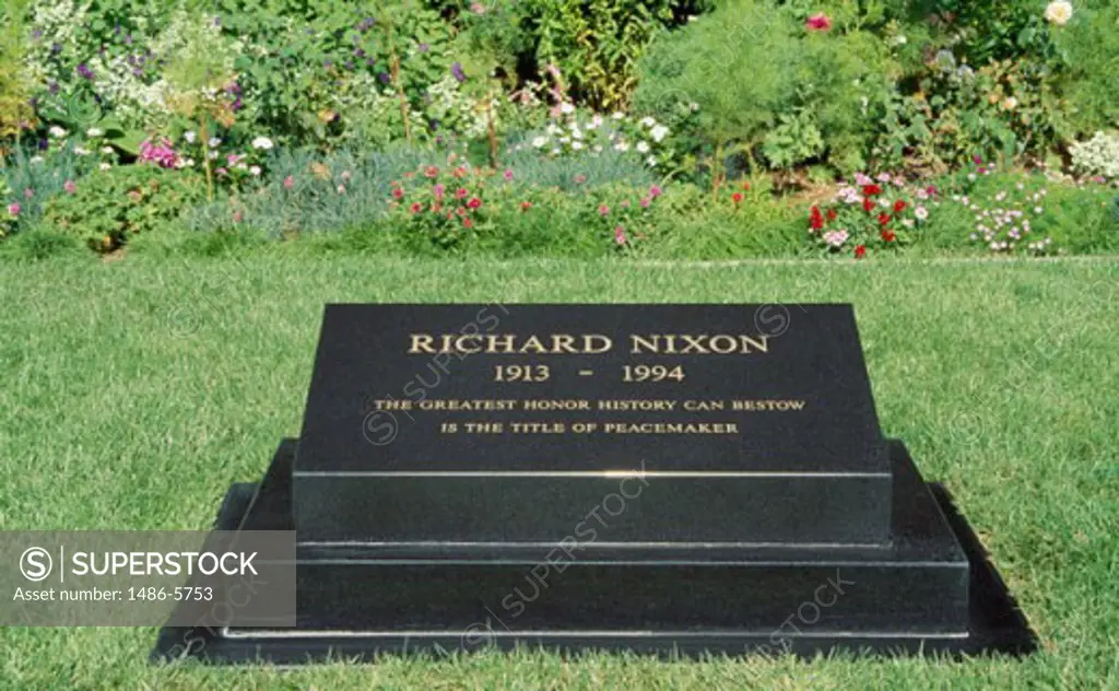 Richard Nixon's Grave Yorba Linda California, USA