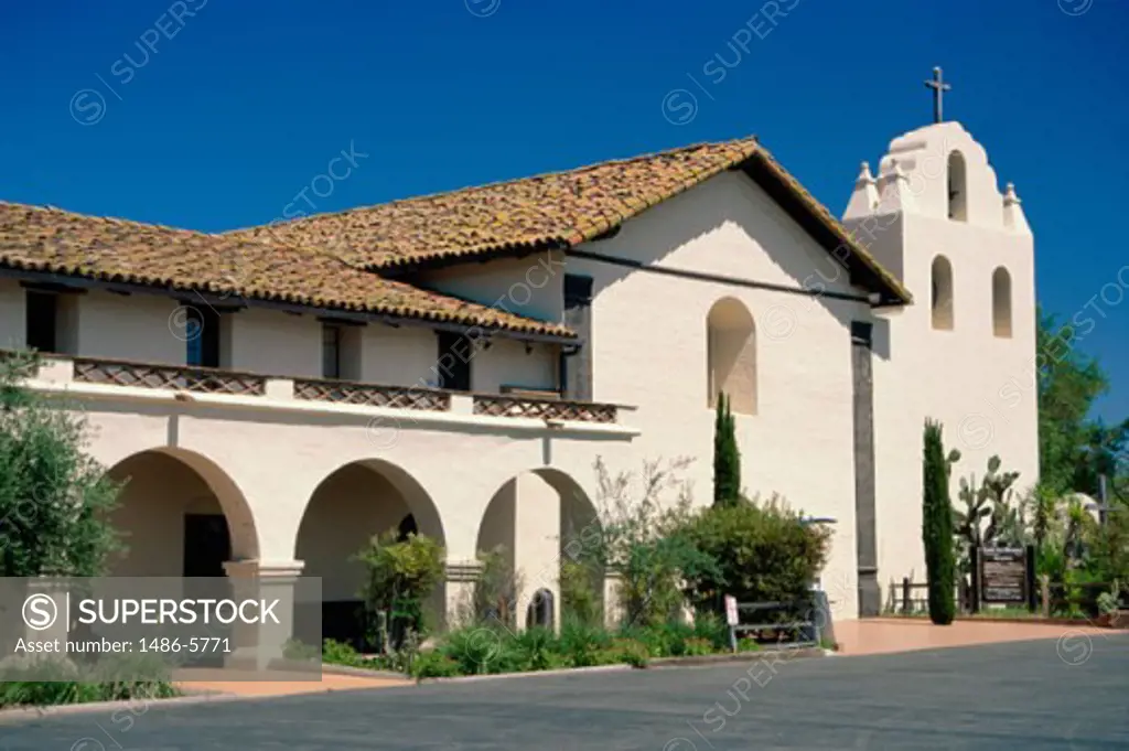 Facade of a building, Mission Santa Ines, Solvang, California, USA