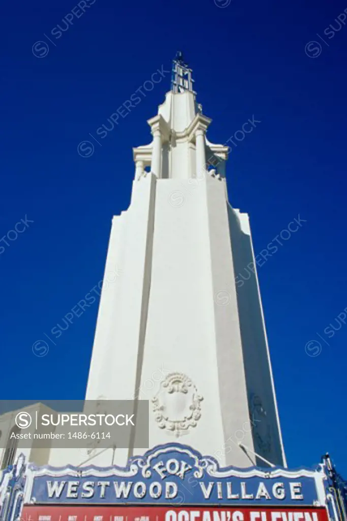 Low angle view of the Fox Westwood Village Theater, Los Angeles, California, USA