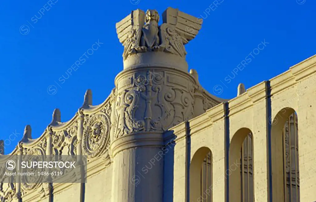 Low angle view of a theatre, Fox Village Theater, Westwood Village, Los Angeles, California, USA