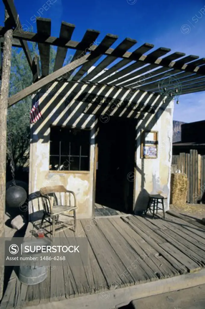 Facade of a building, Goldfield Ghost Town, Apache Junction, Arizona, USA