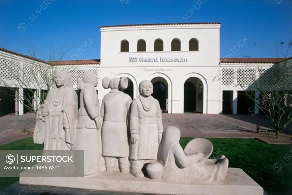 Tribal Greeting Sculpture Heard Museum Phoenix, Arizona, USA