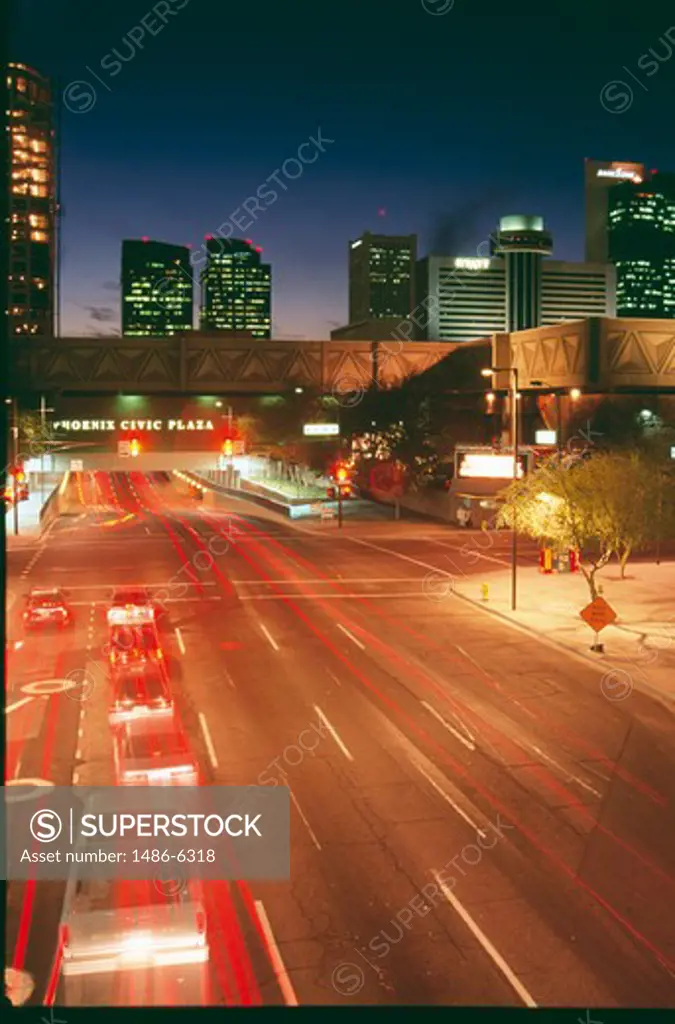 USA, Arizona, Phoenix, traffic on urban road