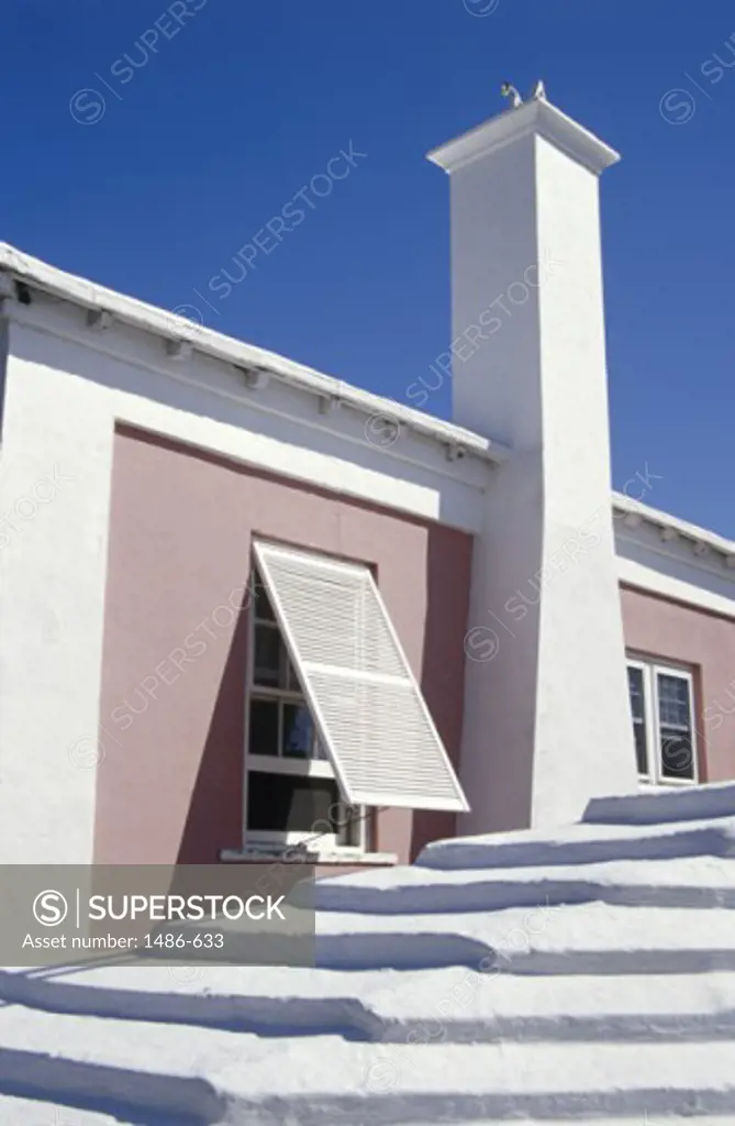 Low angle view of a chimney of a building, St. George, Bermuda