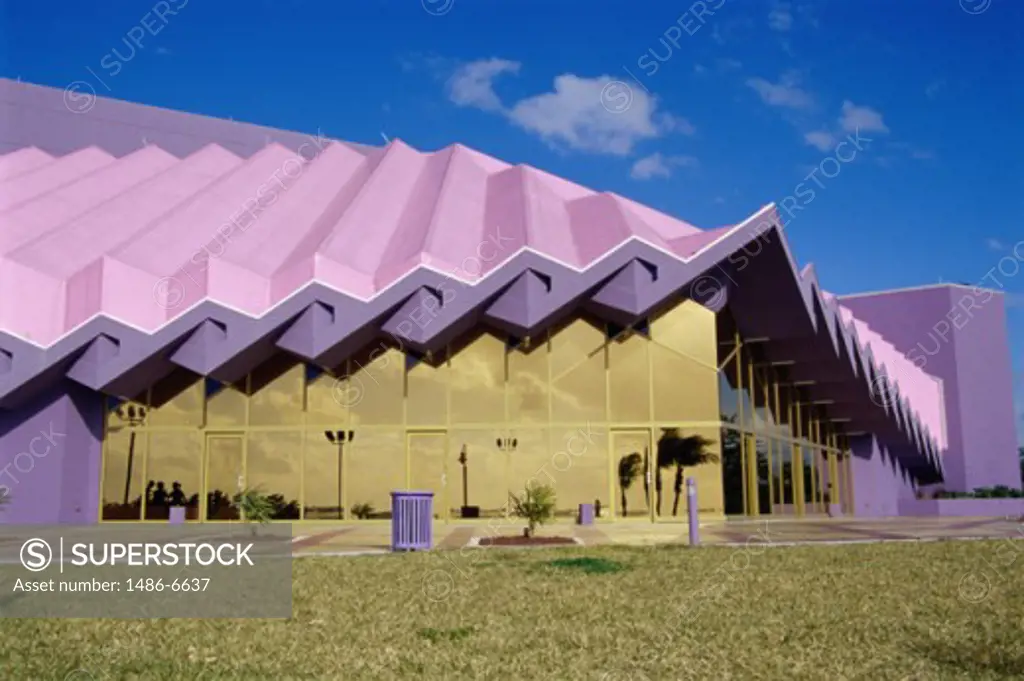 Low angle view of a concert hall, Van Wezel Performing Arts Hall, Sarasota, Florida, USA