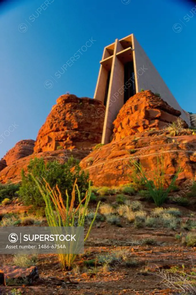 Low angle view of a chapel, Chapel of the Holy Cross, Sedona, Arizona, USA