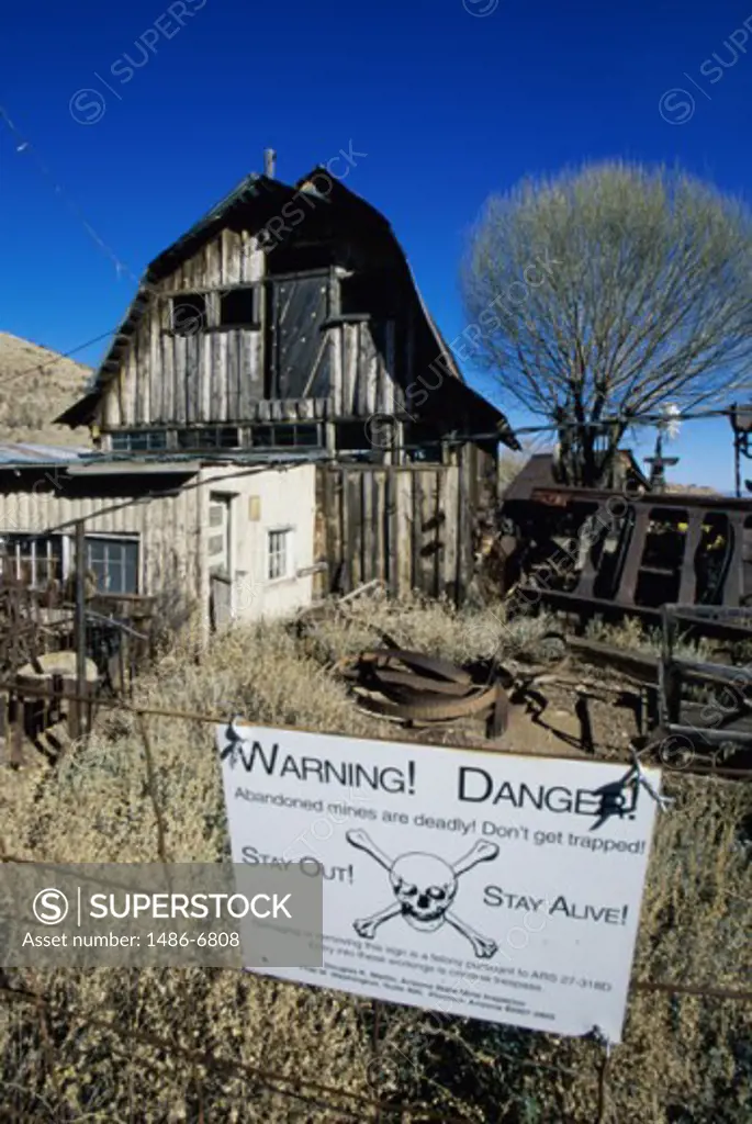 Abandoned building, Gold King Mine, Jerome, Arizona, USA
