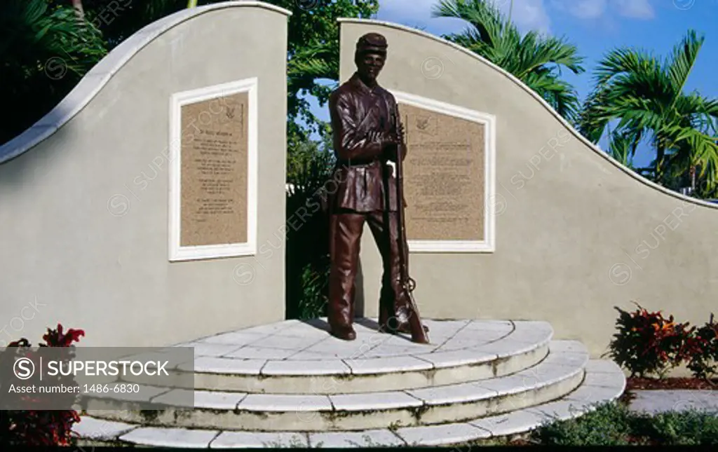 USA, Florida, Fort Myers, Colored Troops Memorial, Yacht Basin Park