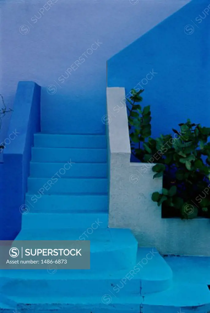 A staircase of a building, Miami, Florida, USA