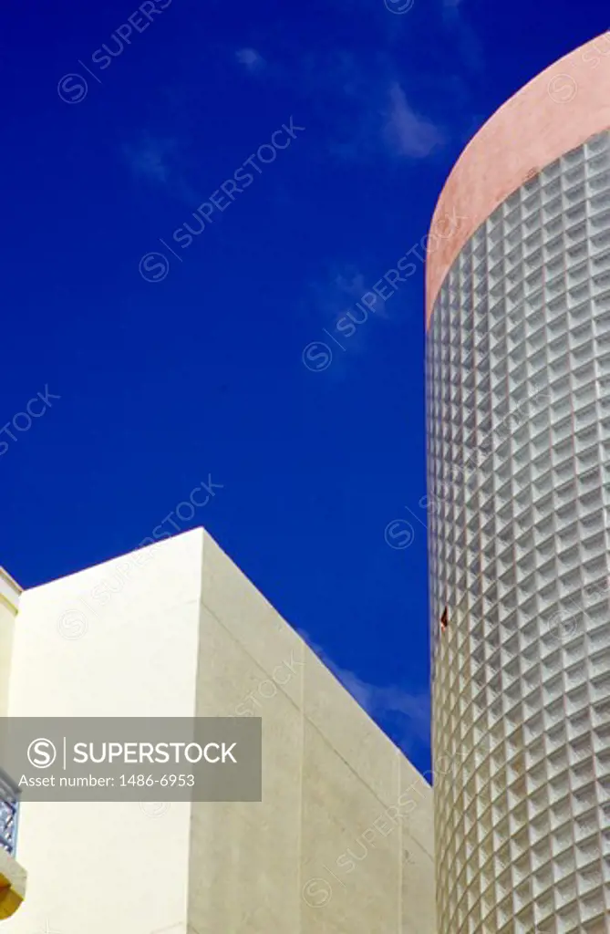 USA, Florida, Miami Beach, detail of art deco building