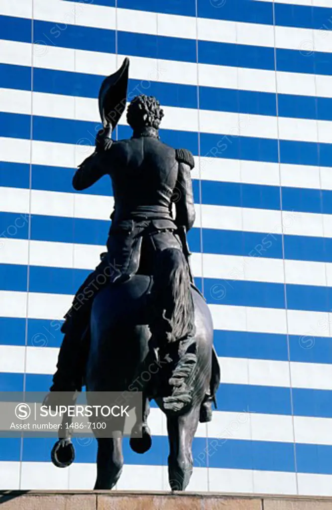 Low angle view of a statue, Andrew Jackson Statue, Jacksonville, Florida, USA