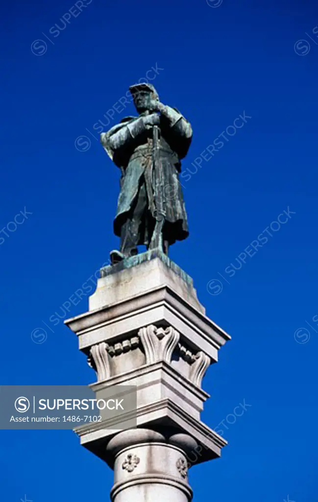 Low angle view of a statue, Confederate Memorial, Jacksonville, Florida, USA