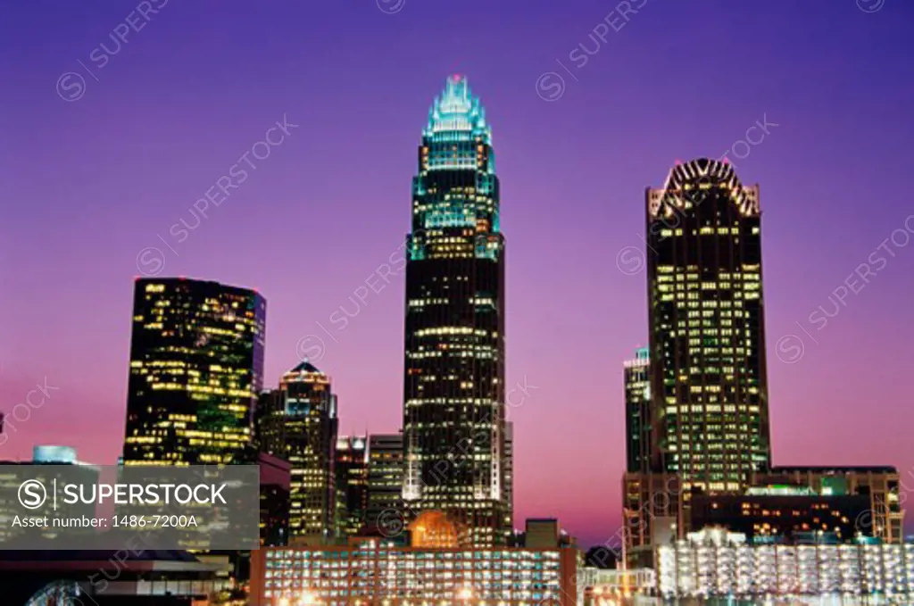Skyscrapers in a city, Charlotte, North Carolina, USA