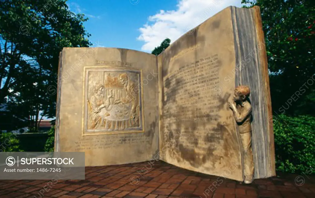 Open Book Sculpture Greensboro North Carolina, USA