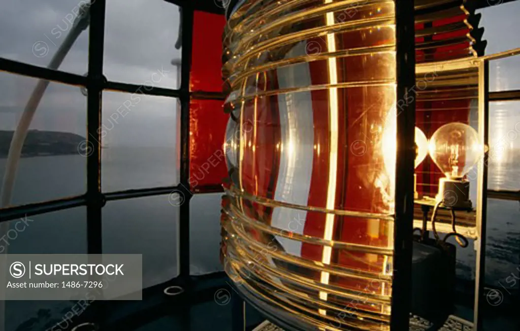 Interiors of a lighthouse, Youghal Lighthouse, Youghal Bay, Republic of Ireland