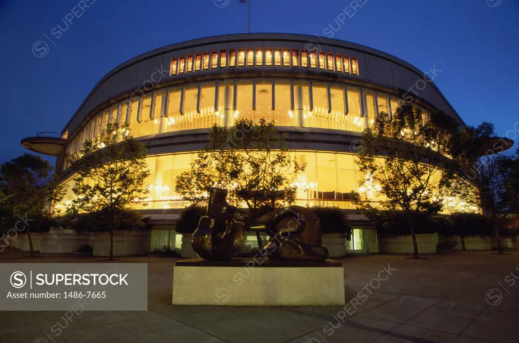 Facade of the Symphony Hall, San Francisco, California, USA
