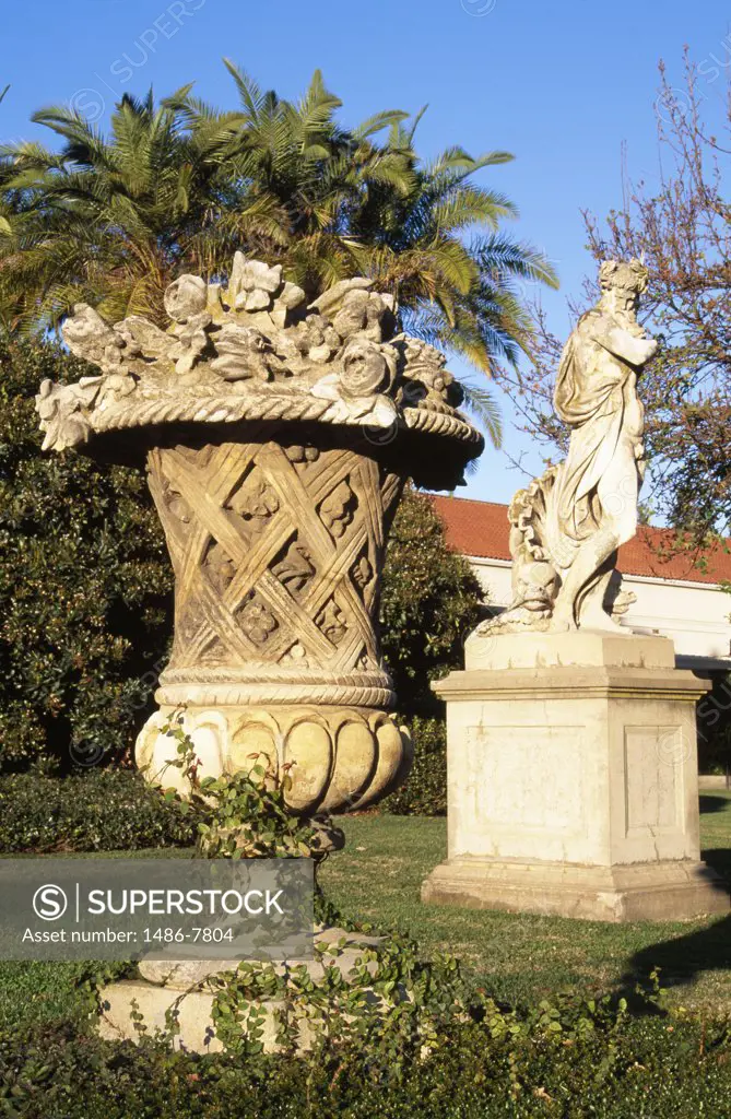 Neptune Statue Huntington Gardens Pasadena, California, USA