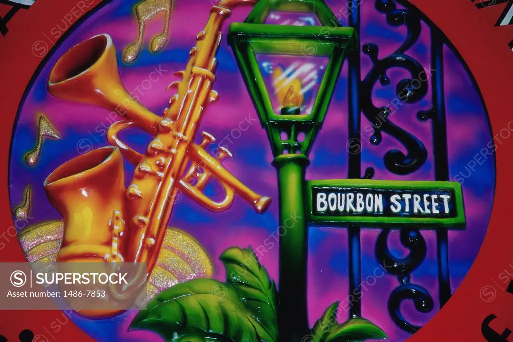 Close-up of a poster at New Orleans, Louisiana, USA