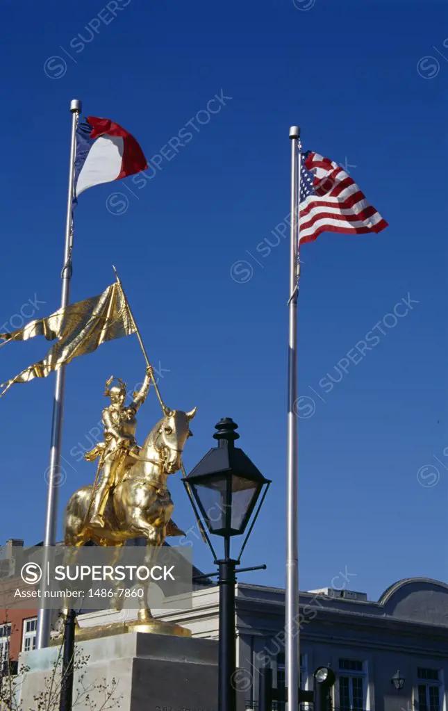 Statue of Joan Of Arc, French Quarter, New Orleans, Louisiana, USA