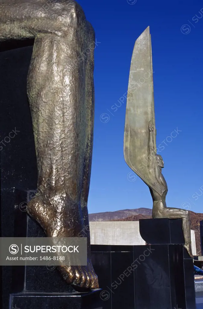 Winged Statues Hoover Dam Arizona-Nevada Border, USA