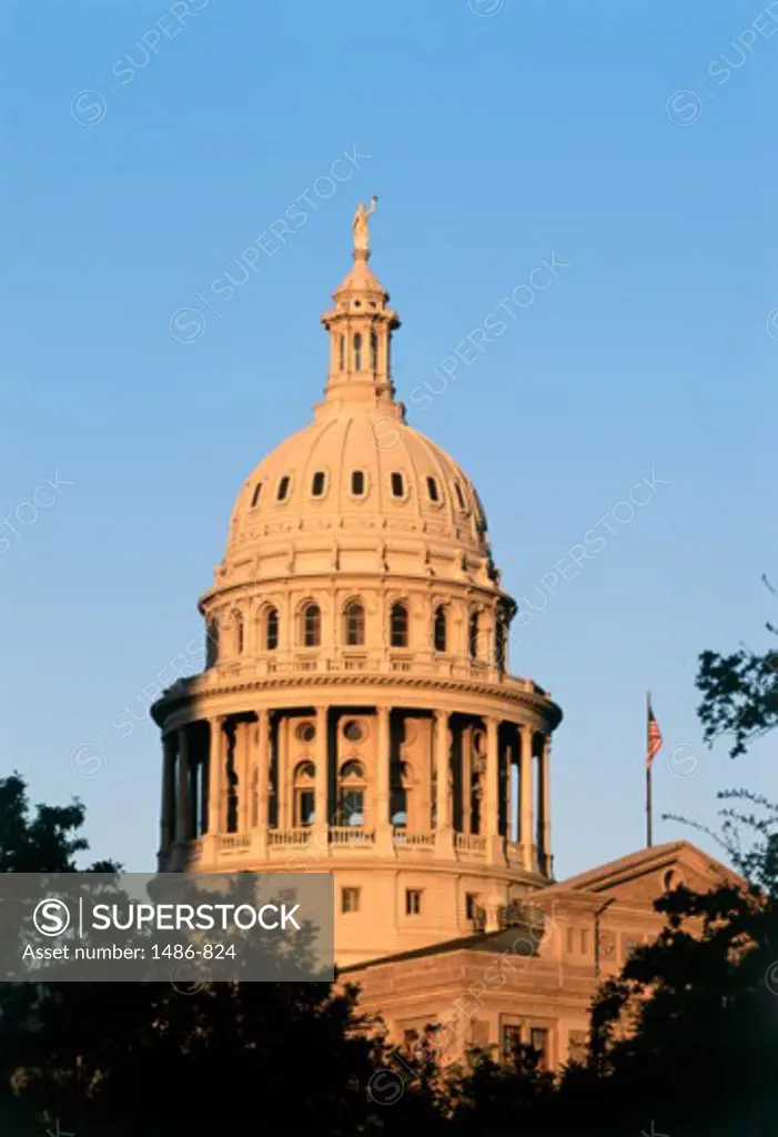 Low angle view of a government building, State Capitol, Austin, Texas, USA