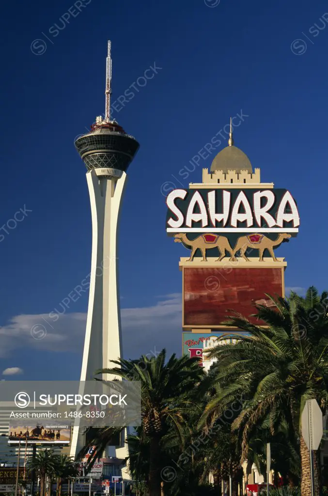 Hotel in a city, Stratosphere Casino Hotel And Tower, Las Vegas, Nevada, USA