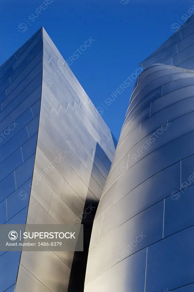 Low angle view of a concert hall, Walt Disney Concert Hall, Los Angeles, California, USA