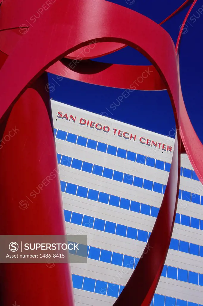 Metal sculpture in front of San Diego Tech Center, San Diego, California, USA