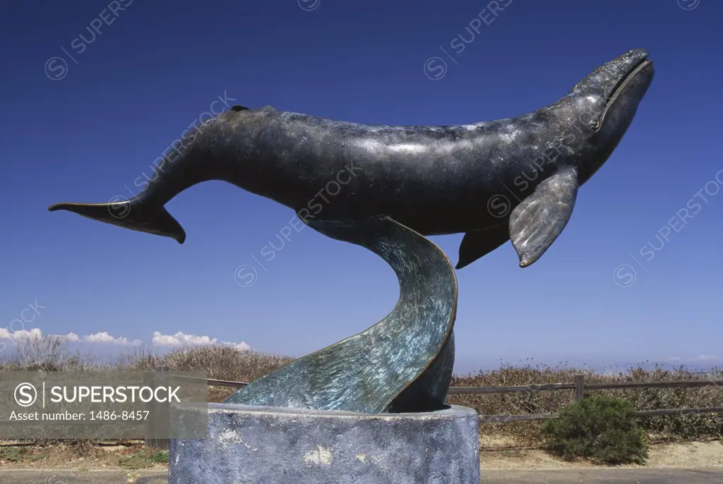 Gray Whale Statue Cabrillo National Monument California USA