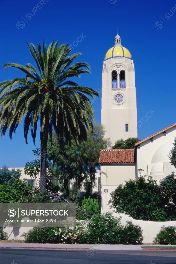 Facade of Bishop's School, San Diego, California, USA
