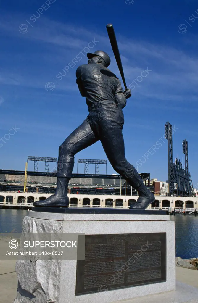 Willie Lee McCovey Statue Pacific Bell Park San Francisco California, USA